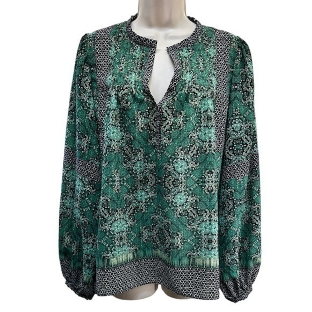 Rose & Olive Multicolor geometric boxy Blouse